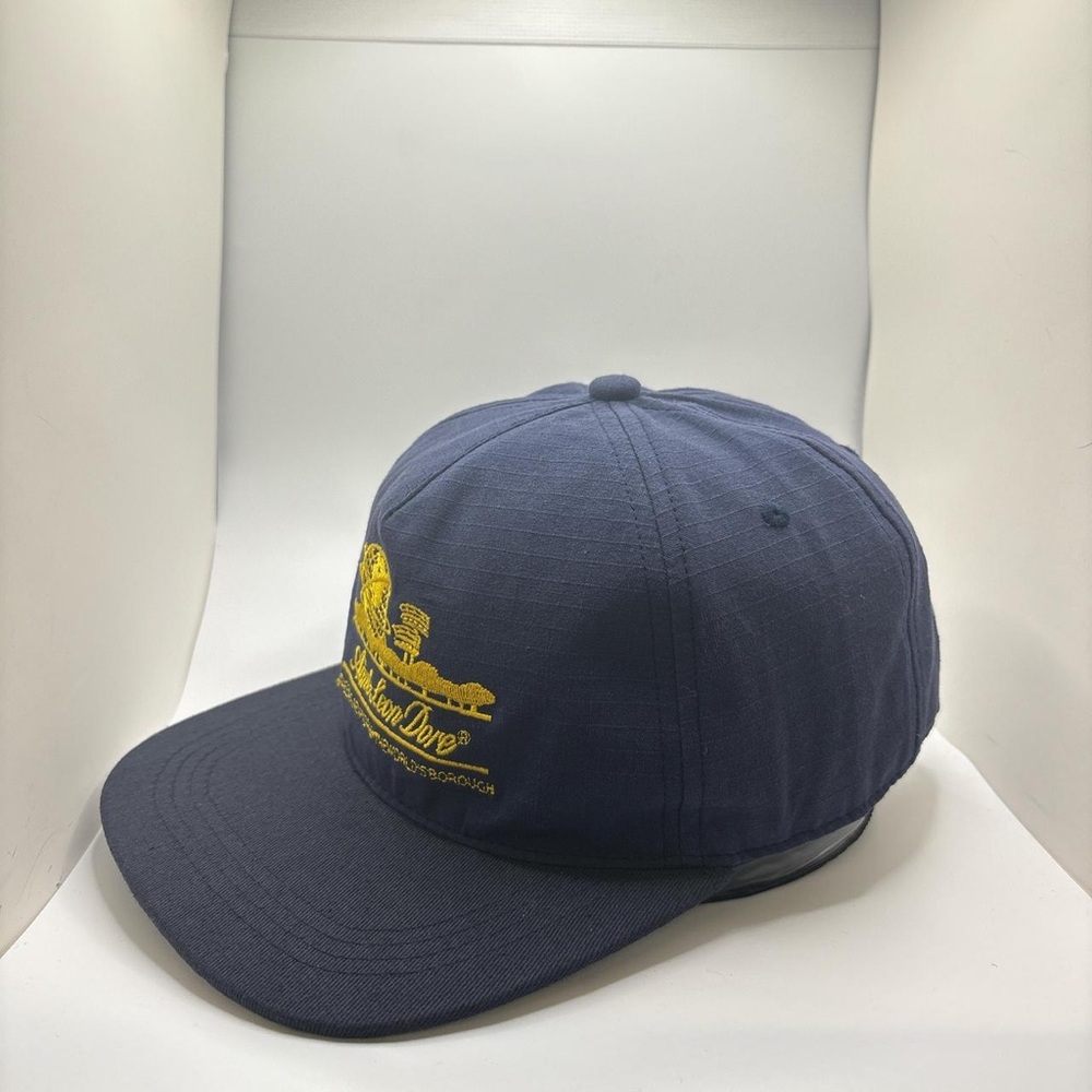 Aime Leon Dore Dark Blue Cap with Yellow Embroidery